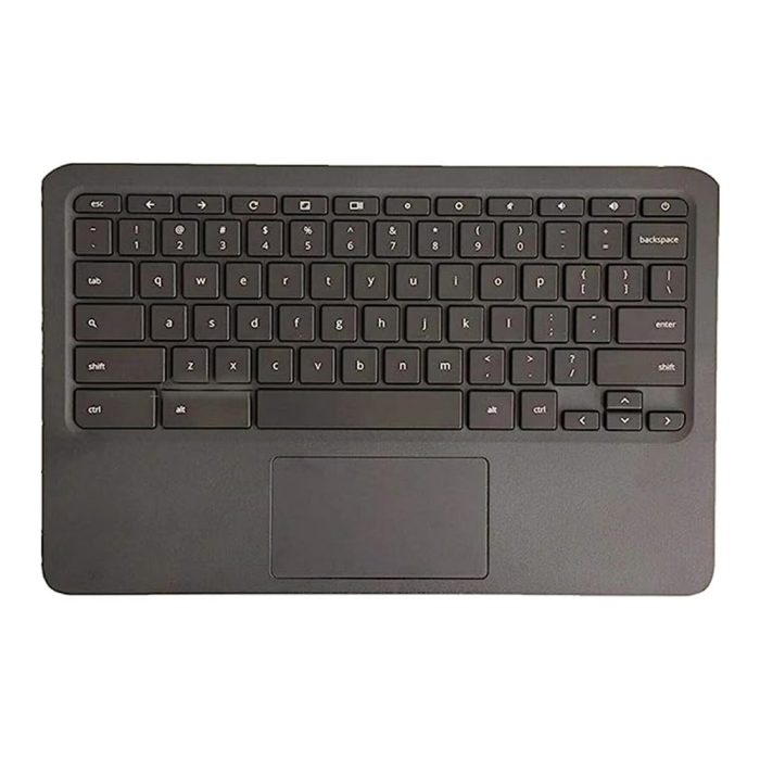 Replacement for HP Chromebook 11A G6 EE (Touch) Laptop Upper Case Palmrest Keyboard Touchpad Assembly L52192-001 L92224-001 - Image 1