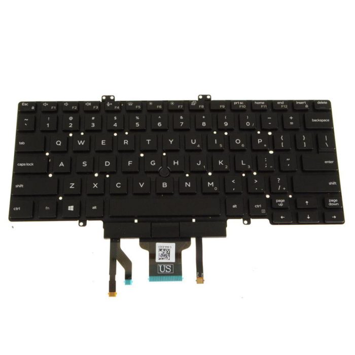 3J9FC Replacement Keybaord w/BL Dual Point Black for Dell Latitude 5400 - Image 1