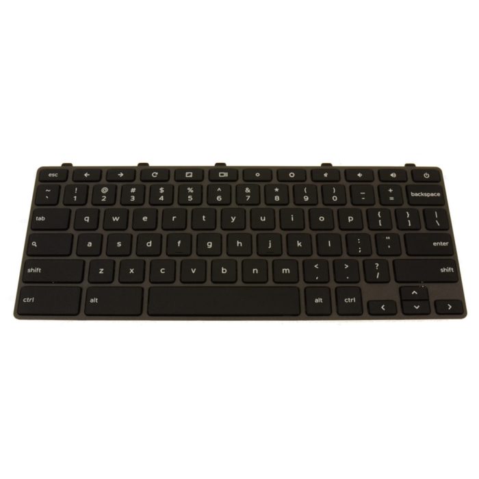 03G0H0 Dell Chromebook 11 3110 Replacement Keyboard w/Power Button Black - Image 2
