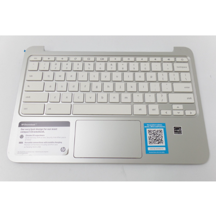 761974-001 HP Chromebook 11 G2 Palmrest with Keyboard Touchpad Assembly - Image 1