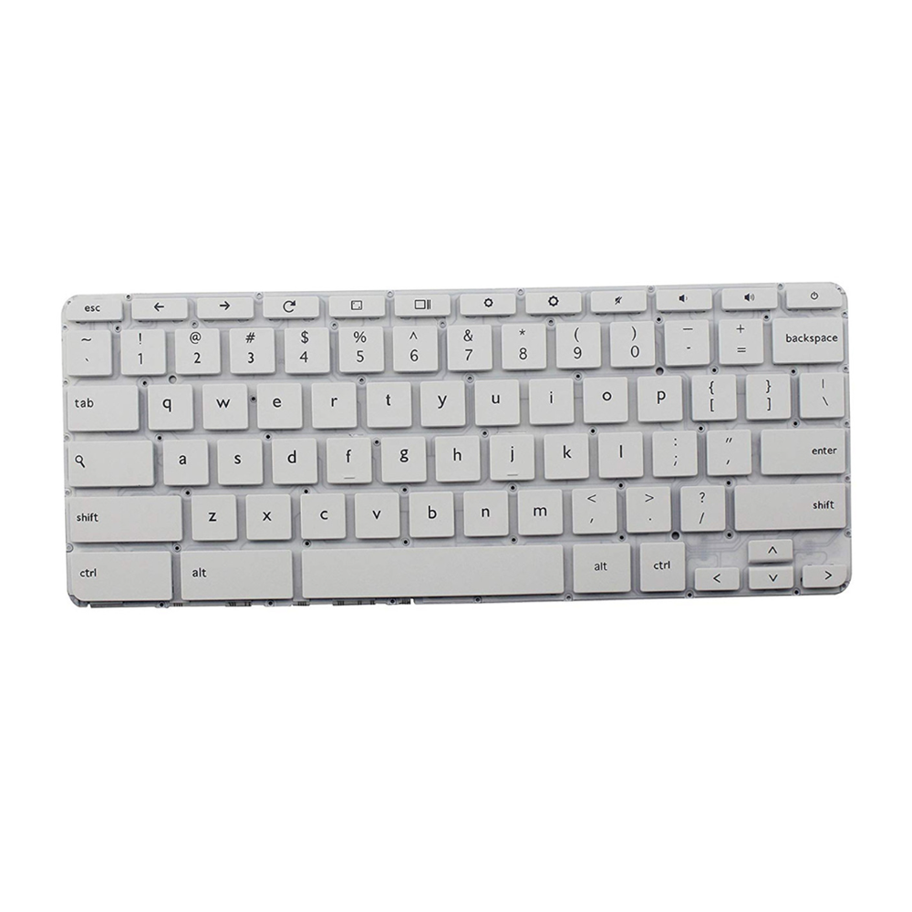 X013DX key Laptop US Keyboard White Replacement for HP Chromebook 14 X013DX - Image 1
