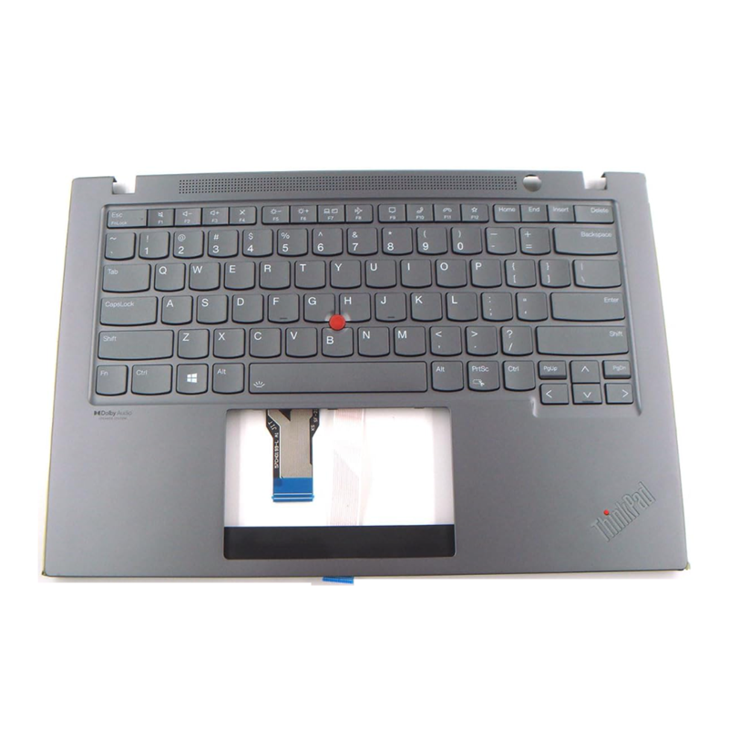 5M11A37557 5M11A37557 5M11A37563 5M11A37559 5M11A37561 For Lenovo ThinkPad T14s Gen 2 Palmrest Cover Keyboard US Grey - Image 1