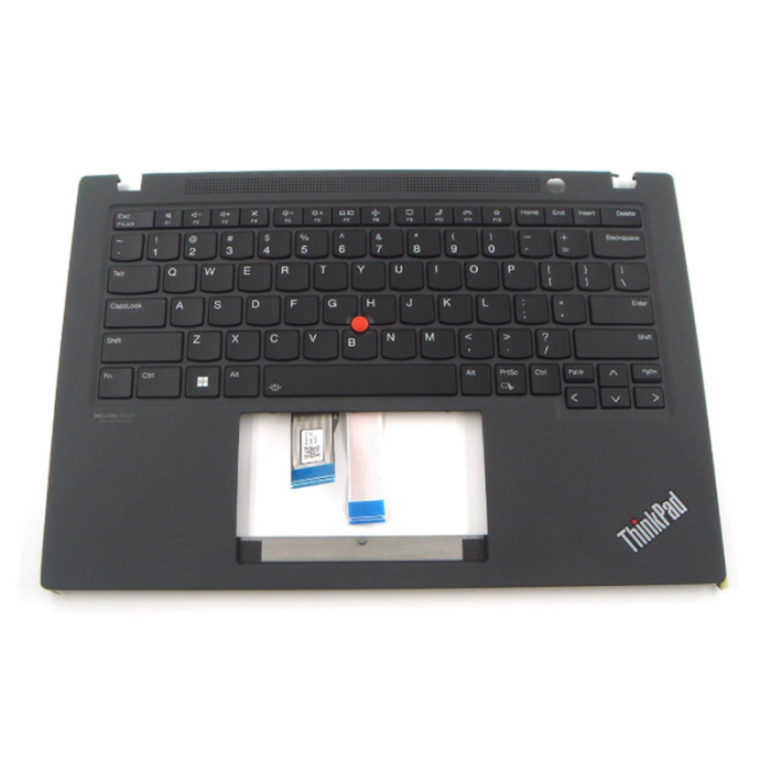 5M11H25870 5M11H25864 5M11H25866 5M11H25868 Lenovo ThinkPad T14s Gen 3 (Type 21BR 21BS) Palmrest w/US-English Backlit Keyboard Assembly - Image 1