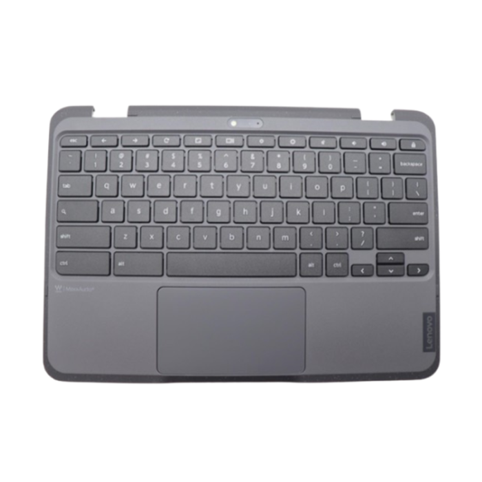 5M11P69368 5M11P69366 5M11Q54380 5M11Q54378 Lenovo 500e Chromebook Gen 4s Palmrest US Keyboard English Assembly Black - Image 1