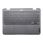 5M11Q54380 5M11Q54378 Lenovo 500e Chromebook Gen 4s Palmrest Cover with Keyboard US English World Face Camera Black