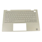 W3N1F 3WMFX Dell Inspiron 7300 2-in-1 Laptop Palmrest with Backlit Keyboard Assembly Silver