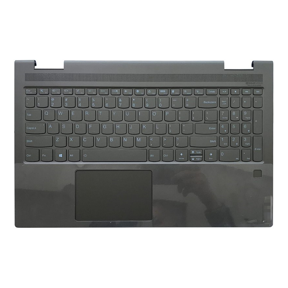 5CB1A22456 5CB1A22456 Lenovo Yoga 7-15ITL5 Laptop Palmrest w/Keyboard touchpad assembly Black - Image 1