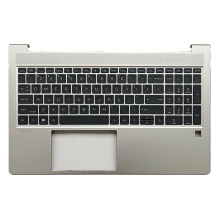 M21742-001 HP Probook 450 G8 455 G8 Palmrest with Keyboard Touchpad Assembly Silver