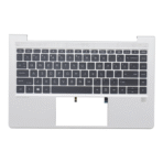 M48792-001 New HP Probook 640 G8 Laptop Palmrest Keyboard Assembly Silver