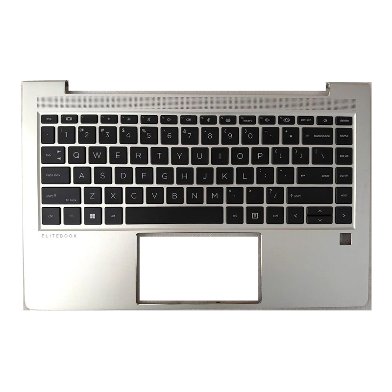 N45427-001 HP Elitebook 640 G10 Palmrest w/Keyboard No Backlight Assembly Silver N45427-001 - Image 1