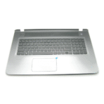 809302-001 HP Pavilion 17-G Notebook Palmrest Touchpad Keyboard Silver