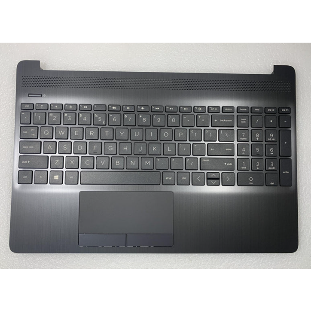 L53735-B31 L53735-B31 L52021-B31 Palmrest Touchpad Keyboard Assembly for HP 15-DW 15-GW US Layout Black - Image 1