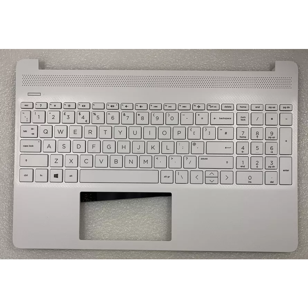 L91271-031 L91271-031 L92960-031 HP 15-EF 15-DY Palmrest w/Keyboard UK Assembly Silver - Image 1