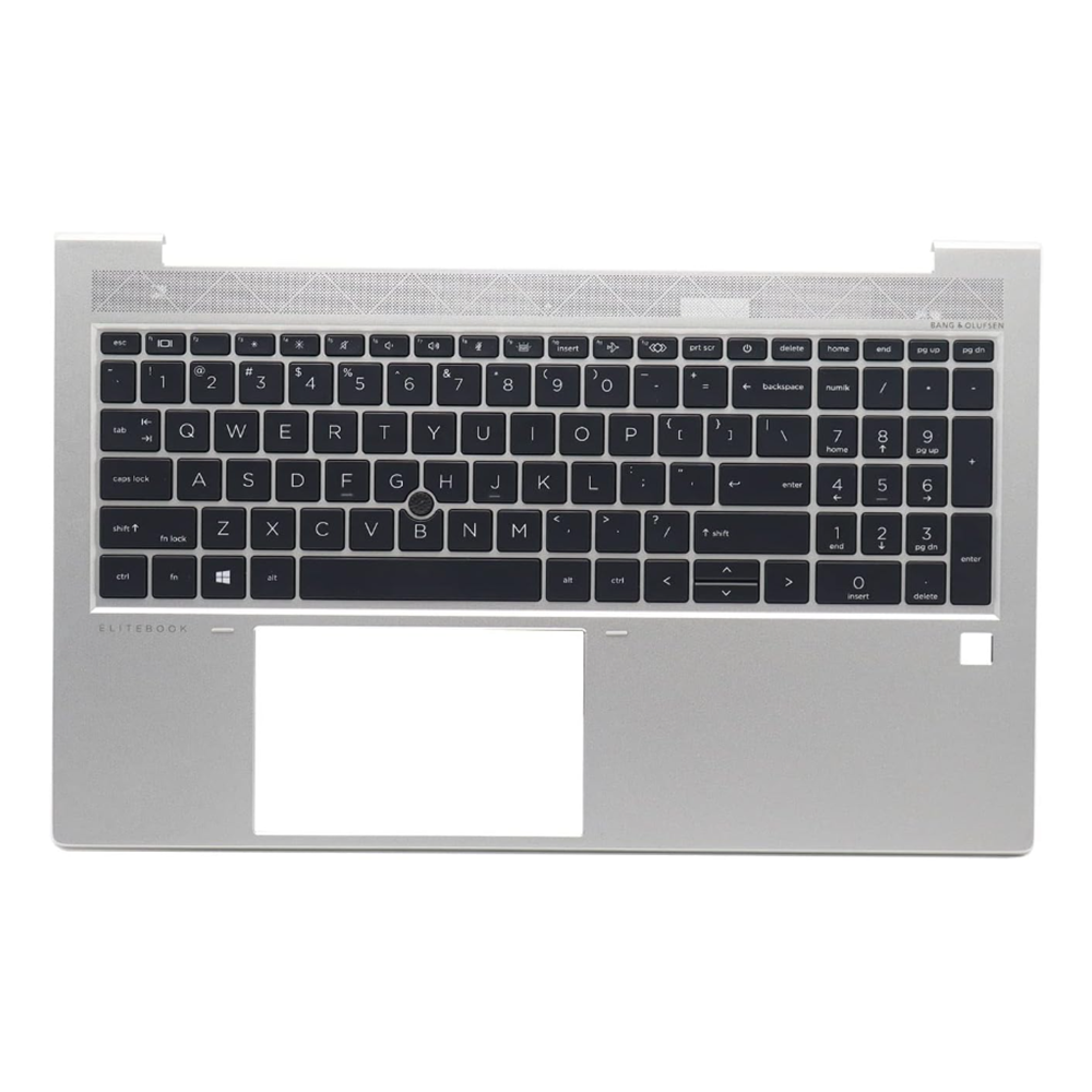 M07492-031 M07492-031 M07493-031 HP EliteBook 850 G7 UK Keyboard Palmrest Upper Case Silver - Image 1