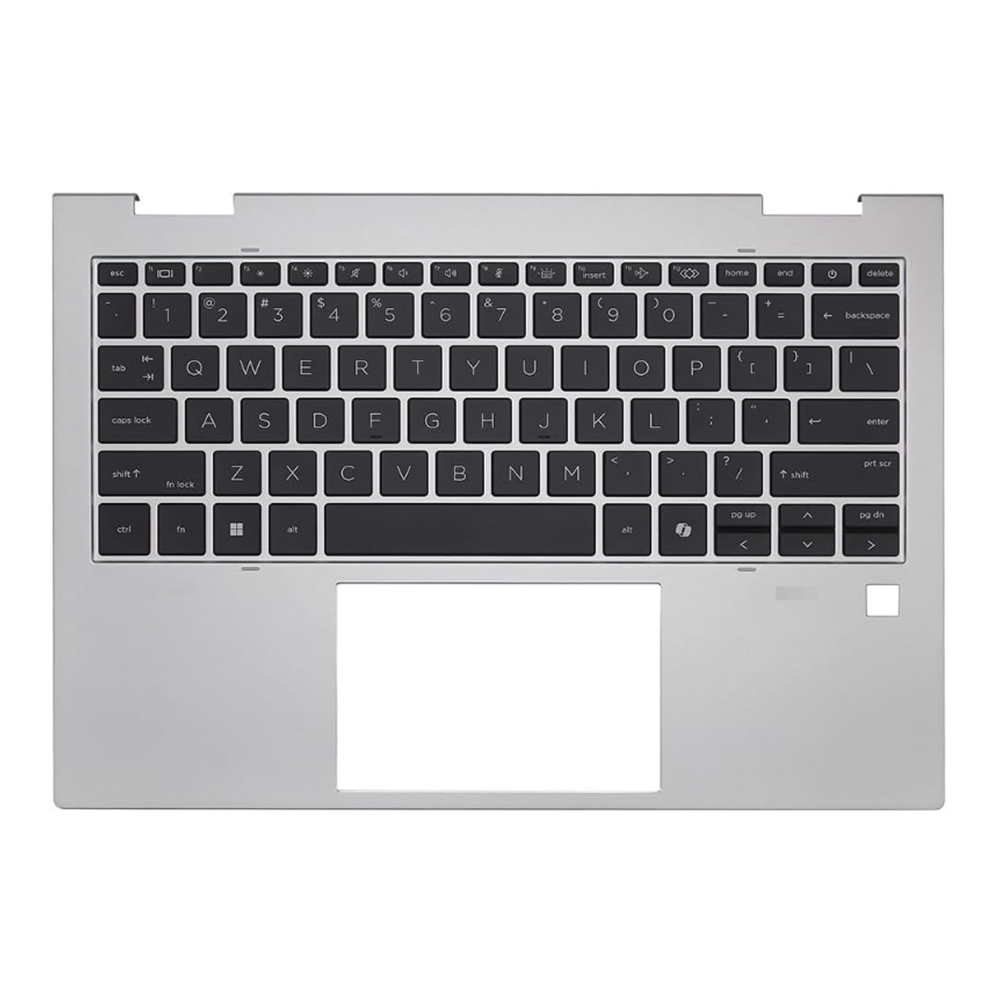 N93946-001 N93946-001 Laptop Palmrest With Backlit AI Keyboard Assembly US Silver For HP Elite x360 830 G11 - Image 1