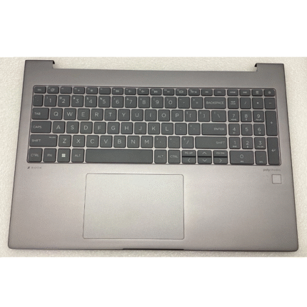 N93088-001 Palmrest w/Keyboard Backlight Touchpad Assembly Gray for HP Zbook Firefly 16 G11