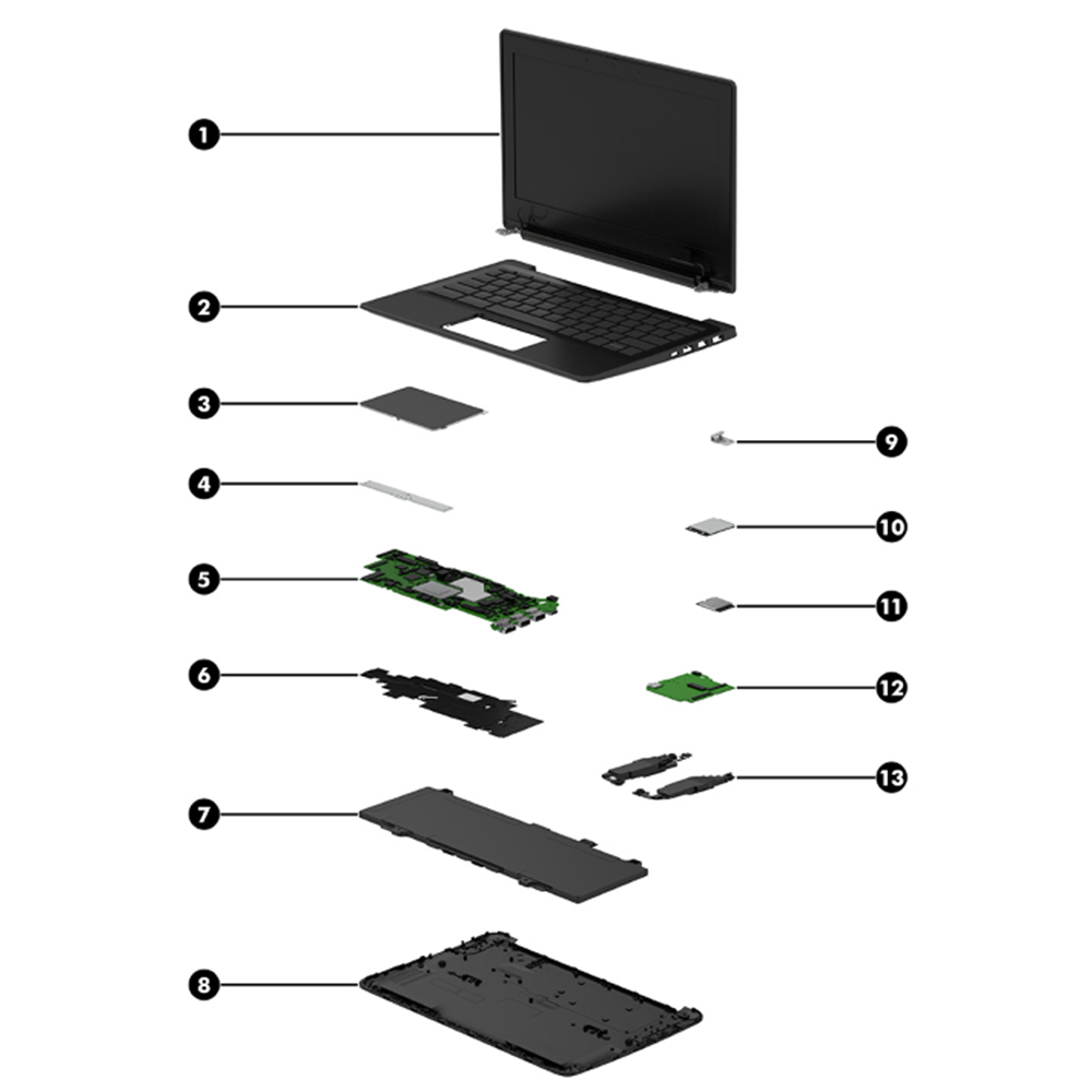 00 Lenovo Chromebook 500e 2-in-1 G5 11.6" HD Laptop LCD Panel 5M11U12322 - Image 1