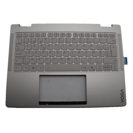 Lenovo Yoga 7 2-in-1 14" 14ILL10 Palmrest Backlit Keyboard AZERTY BE Assembly Silver 5CB1R61630